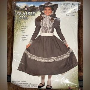 Prairie Girl color Gray with Lace by Forum Novelties- size Girl 4-6